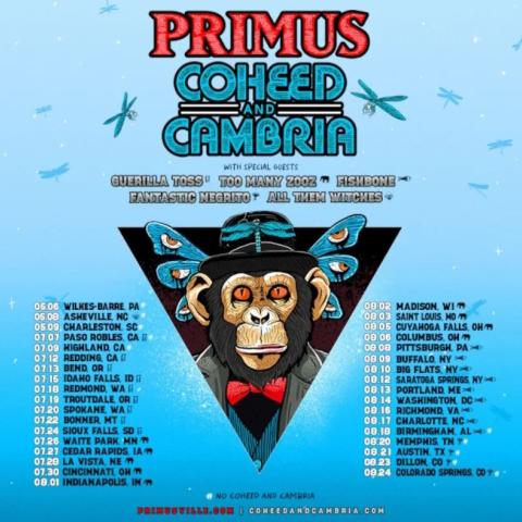 Primus august 2024 tour with Fishbone